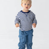 Michael Denim Cargo Pocket Jogger Pants