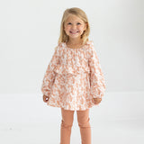 Honey Petals Long Sleeve Floral Ruffle Top and Legging Set