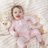 Amelia Rose Long Sleeve Solid Ruffle Shoulder Convertible Romper