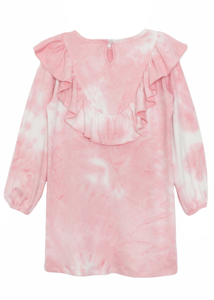 Pink Little Lovely Knit Tie Dye Dress