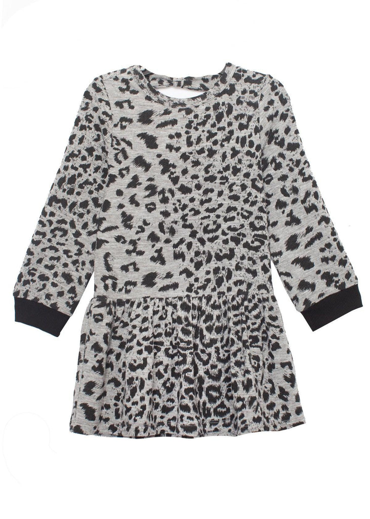 Run Wild Print Grey Knit Dress - Carousel Brands