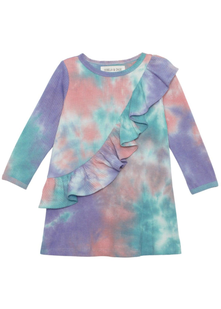 Rainbow Sherbert Tie Dye Knit Dress - Carousel Brands