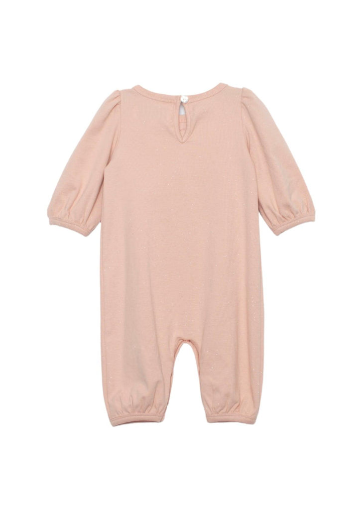 Pink Pearl Sparkling Knit Romper - Carousel Brands