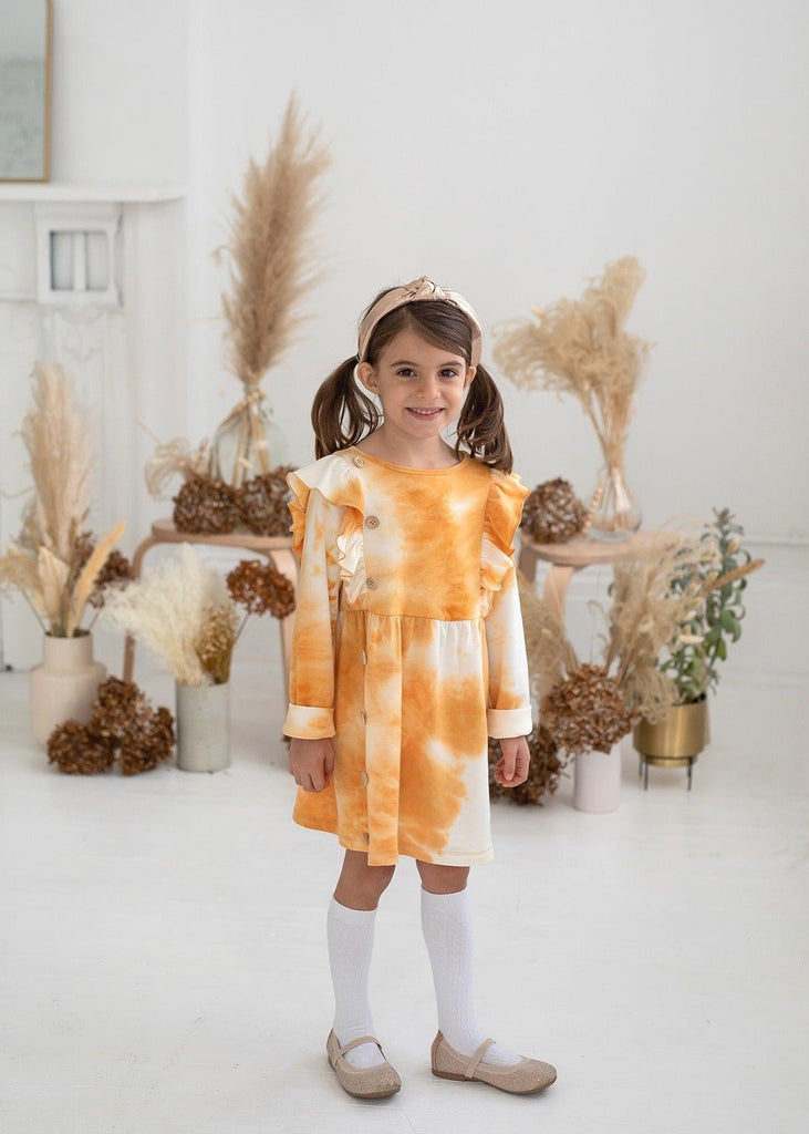 Warm Sunshine Knit Tie Dye Dress - Carousel Brands