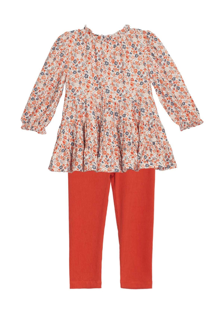 Pumpkin Pie Rayon & Knit 2 PC Baby Toddler Set - Carousel Brands