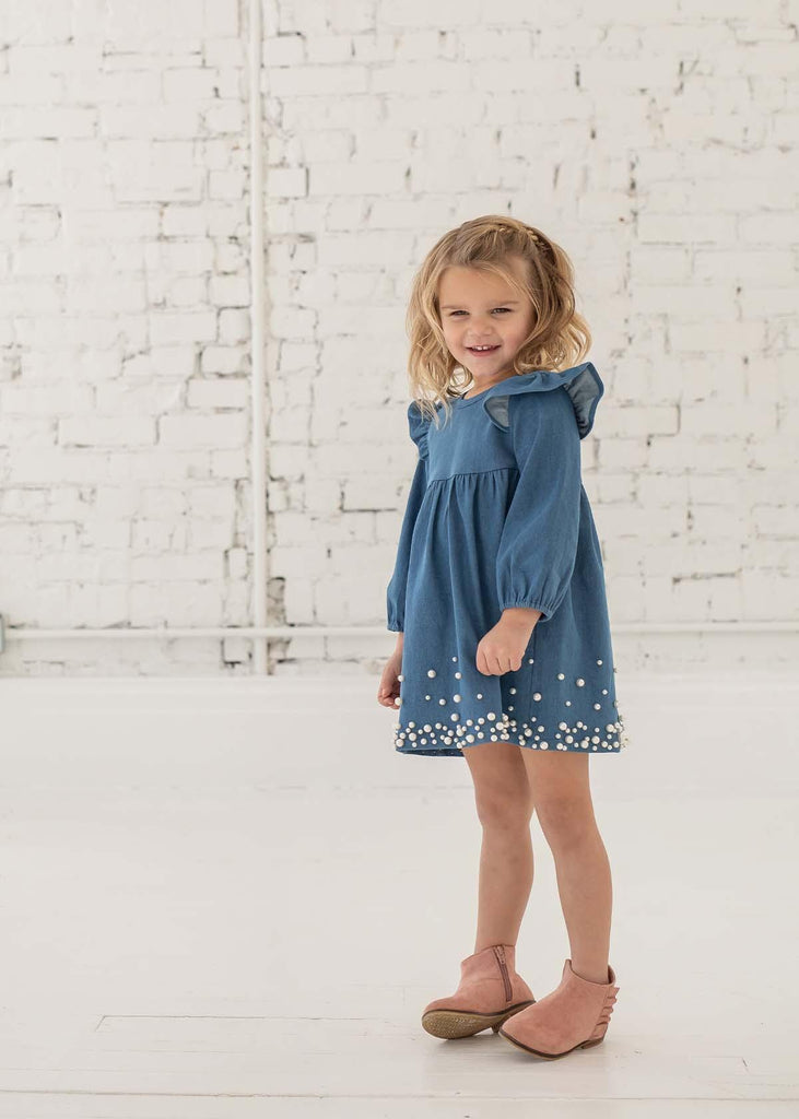 Navy Pearl Dress - Carousel Brands