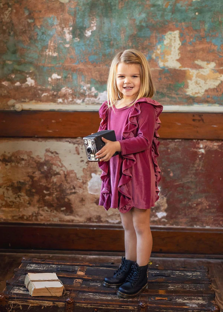Sugar Plum Velvet Dress - Carousel Brands