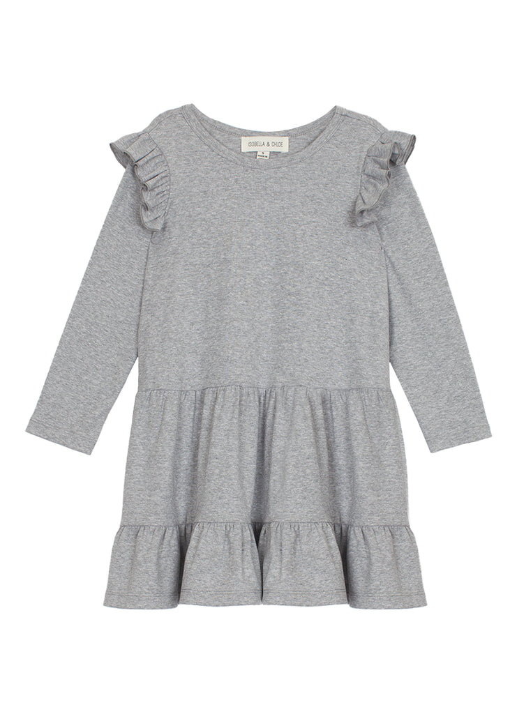 Cloudy Magnolia Tiered Knit Dress